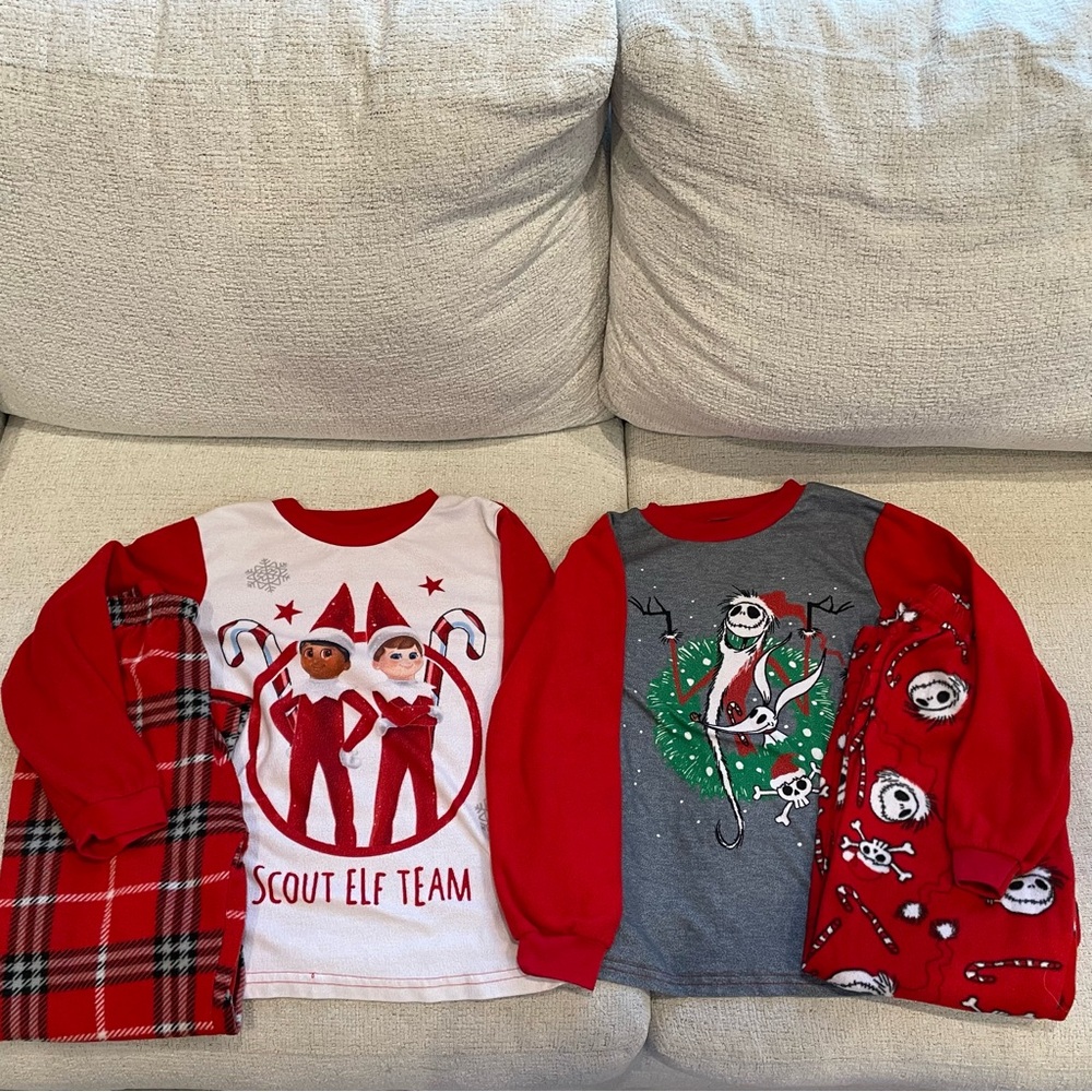 Boys Holiday Pajama Bundle- Nightmare Before Christmas & Elf on the Shelf
